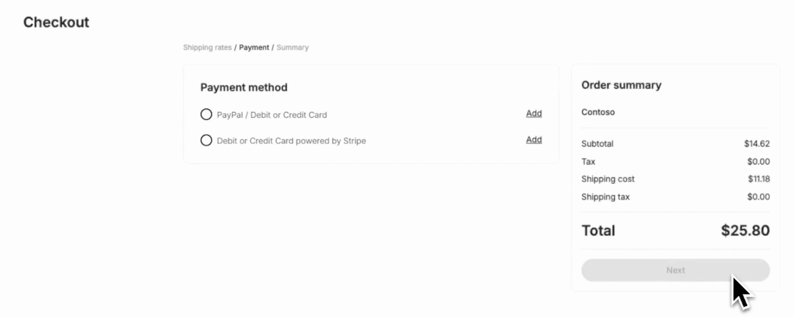 checkout Order Management